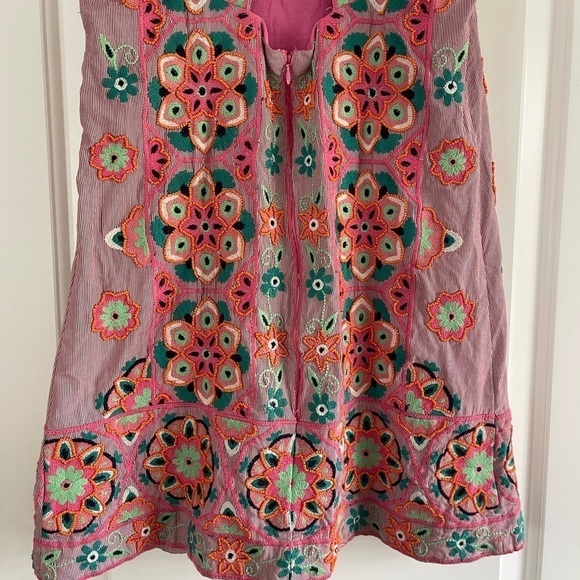 Anthropologie Embroidered and Appliquéd Beaded Shift Dress - 2 - Picture 10 of 10
